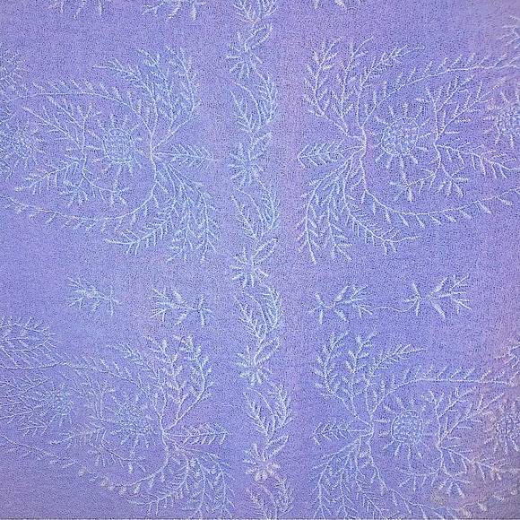 Lucky Brand Cotton Stretch Gauze floral embroidered grey blue Tank Top Medium - Picture 5 of 5